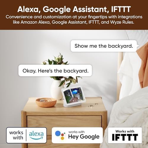 Color White Wyze Cam Outdoor Starter Bundle v2 (1 Camera   Base Station) - 1080p HD Wireless Home Security Camera, Battery-Powered, IP65 Rated, Color Night Vision, 2-Way Audio, Compatible with Alexa & Google